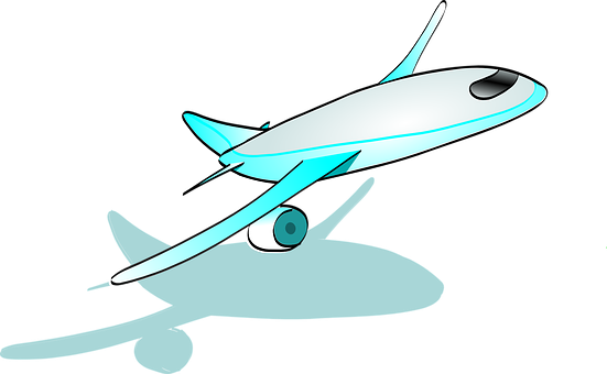 卡通飛機向量插圖