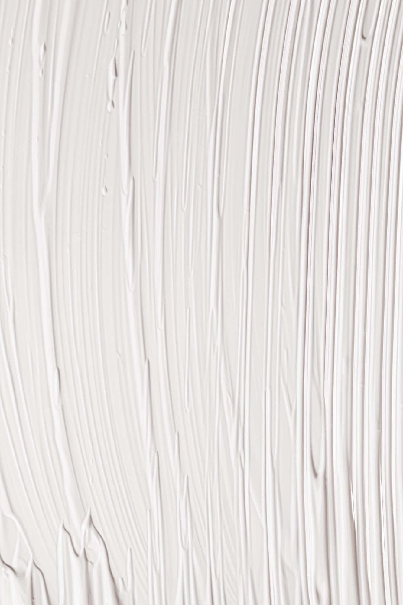 Paint Texture 桌布 壁紙 — 厚白色油漆筆觸的特寫，營造出帶有柔和陰影的紋理抽象圖案。