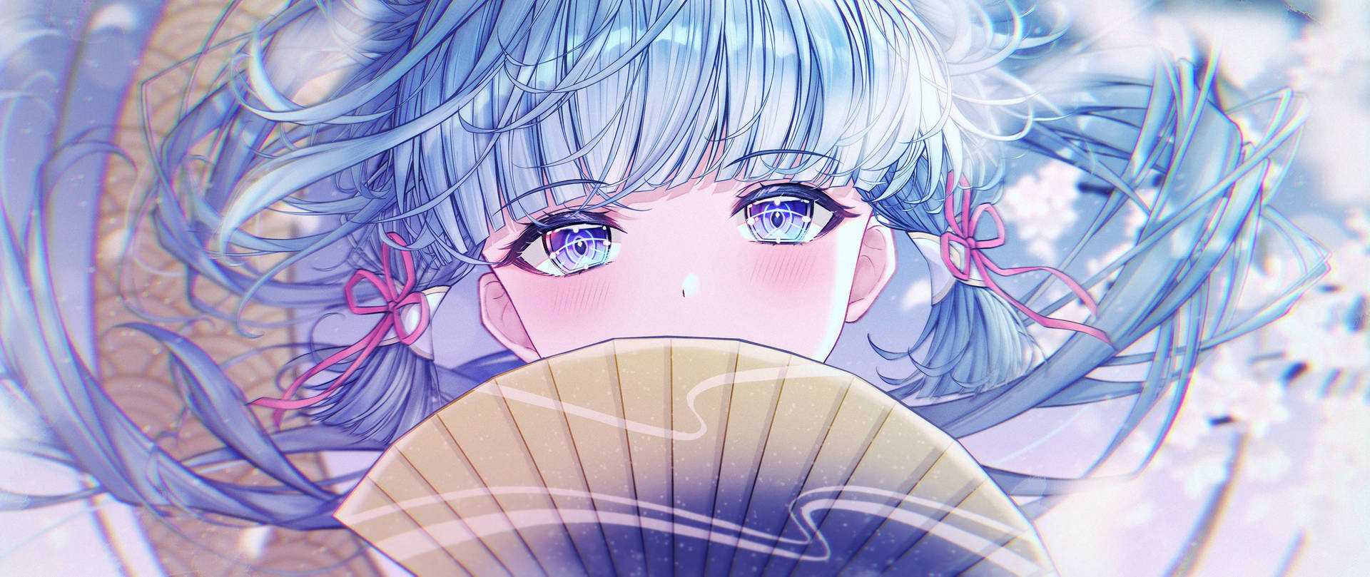 原神角色神里綾華的唯美風景
