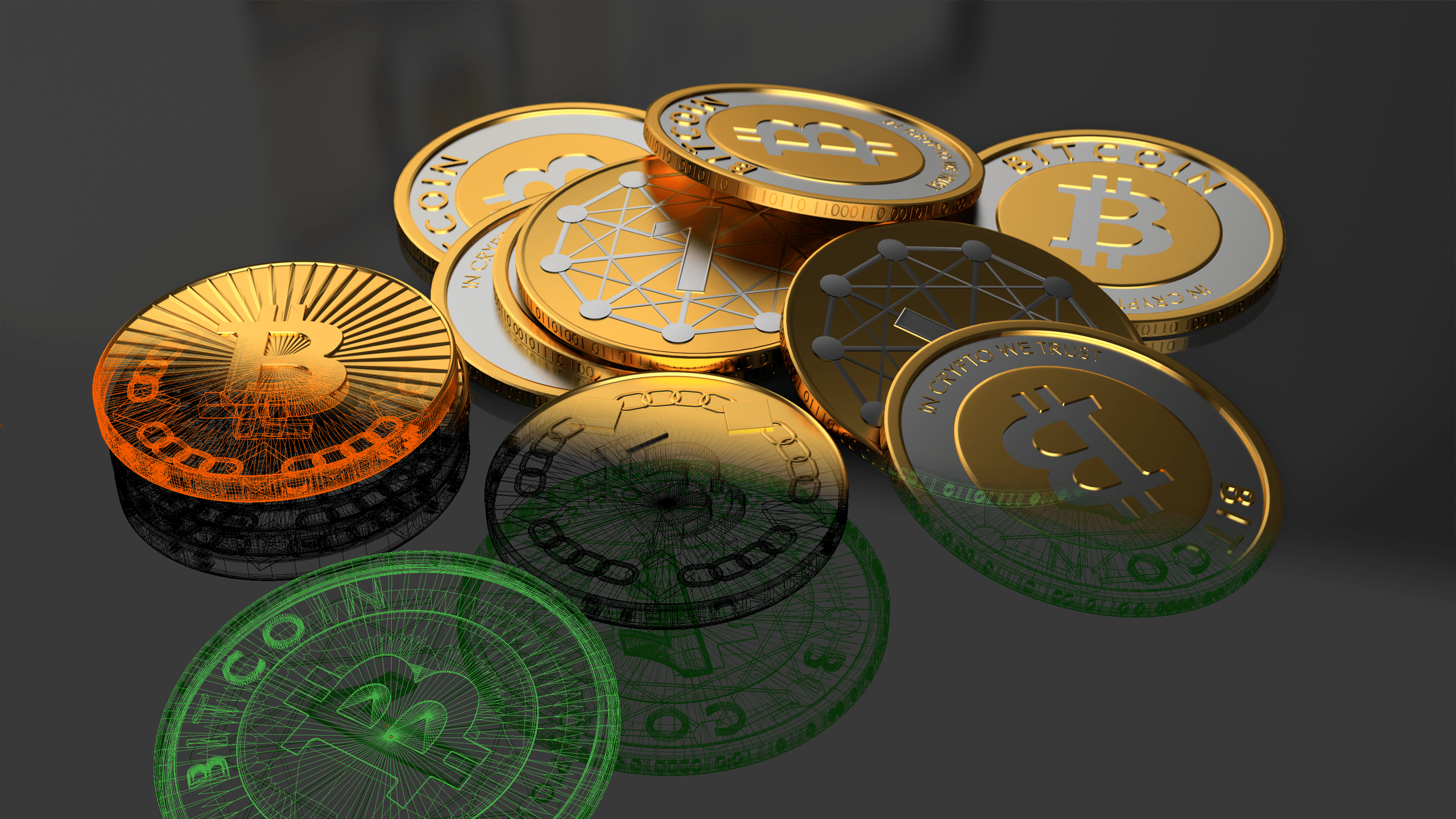 參與金融與投資的新世界，比特幣。 壁紙