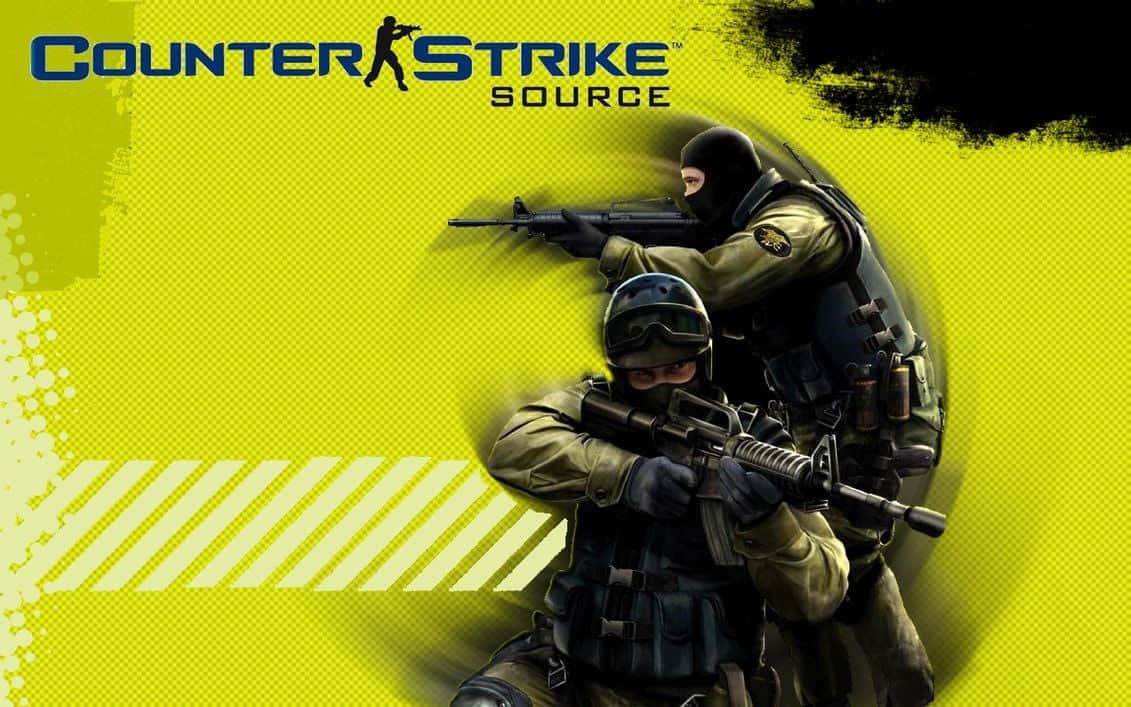 兩名身穿戰術裝備的武裝士兵在電子遊戲宣傳圖片中瞄準武器。
