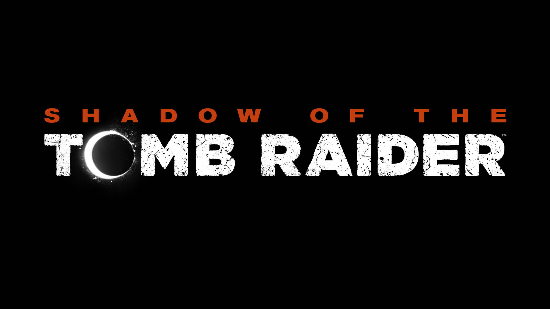 Shadow of the Tomb Raider 遊戲標題標誌，帶有日蝕設計。