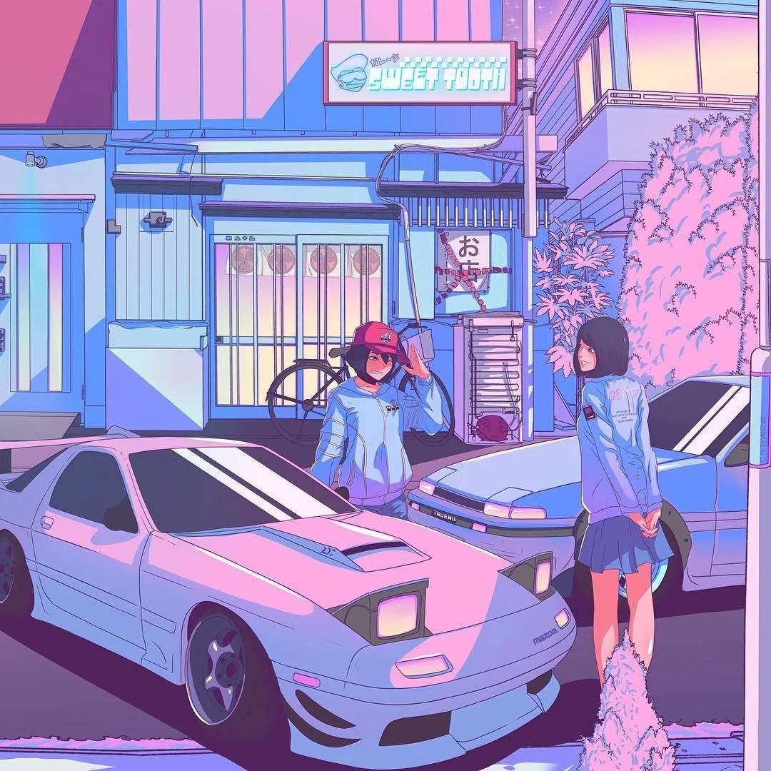 可愛JDM風格藝術作品