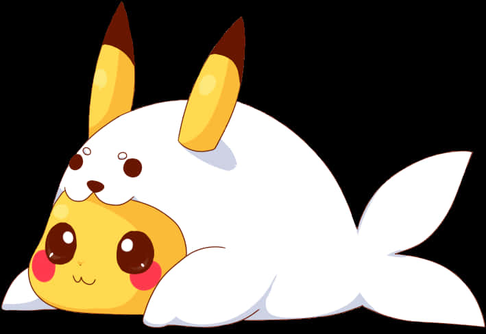 可愛Pikachu cosplay海豹 壁紙