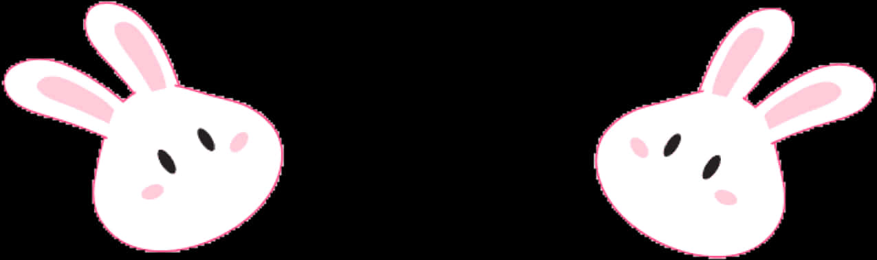 可愛兔兔臉龐 壁紙