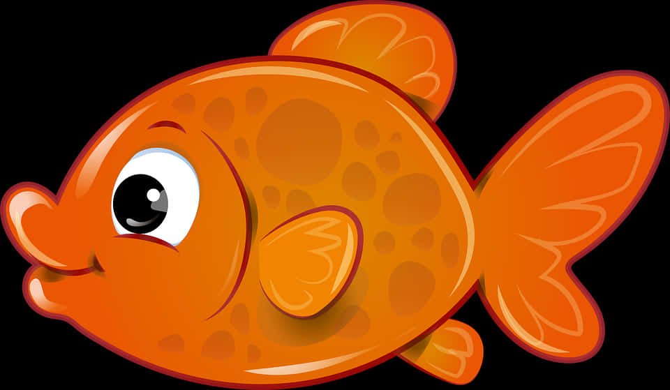 可愛卡通魚插畫 壁紙
