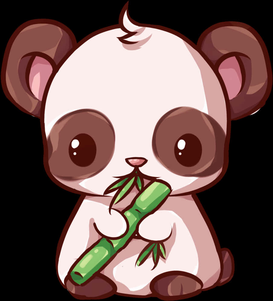 可愛小熊與竹子 壁紙