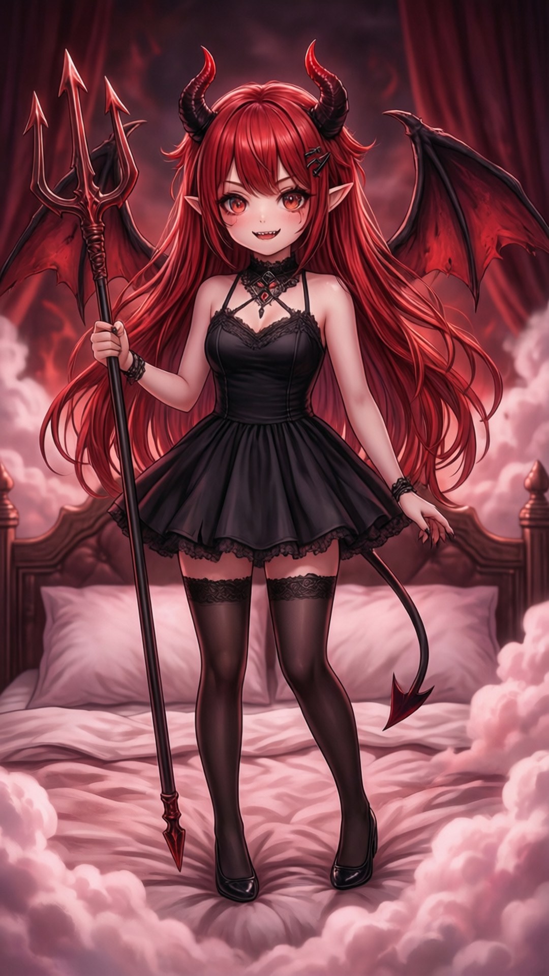 可愛惡魔動畫少女 壁紙
