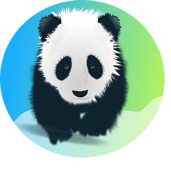 可愛熊貓圖標 壁紙