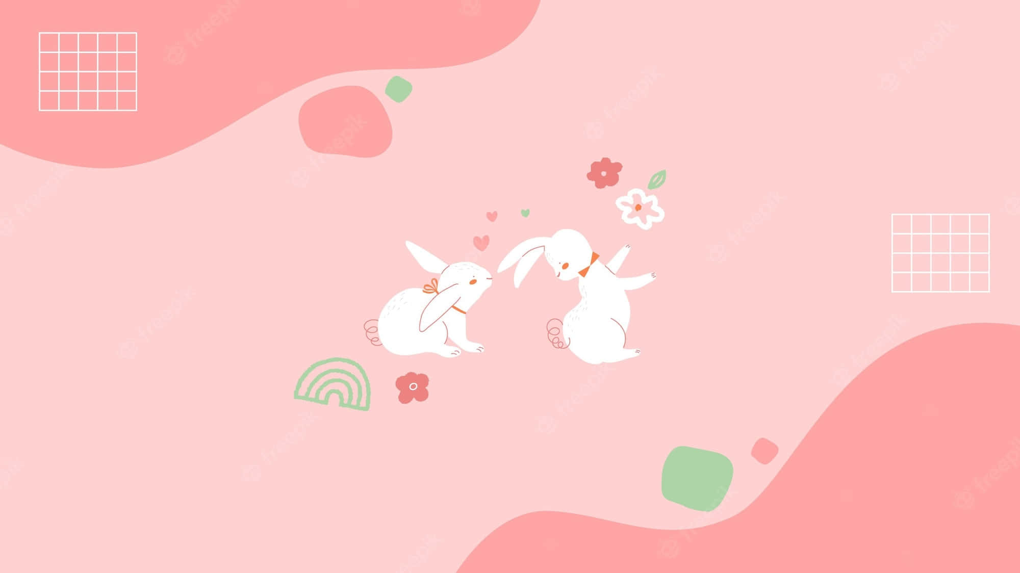 可愛美學背景 壁紙