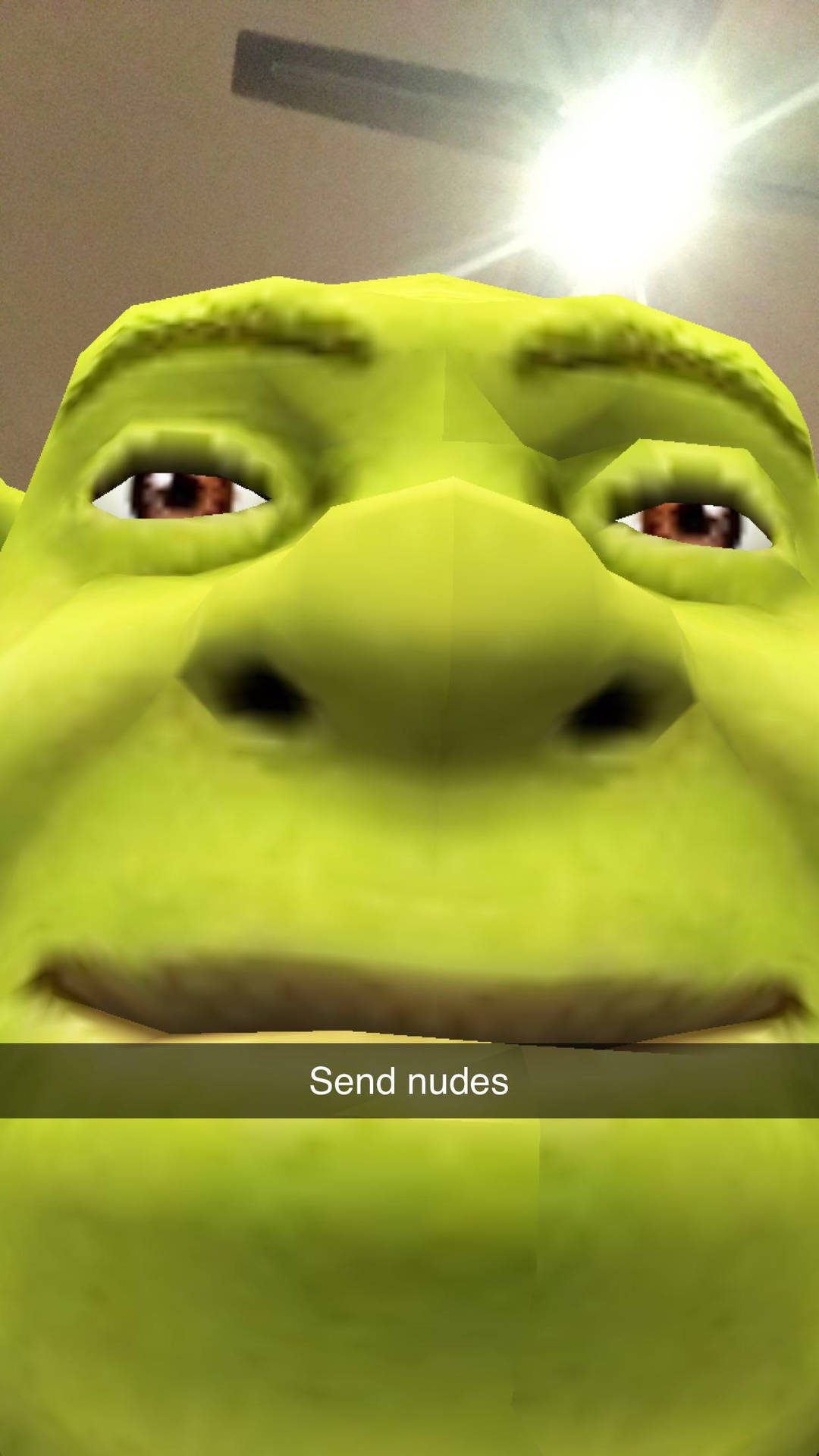史力加臉部帶有Snapchat濾鏡文字覆蓋層