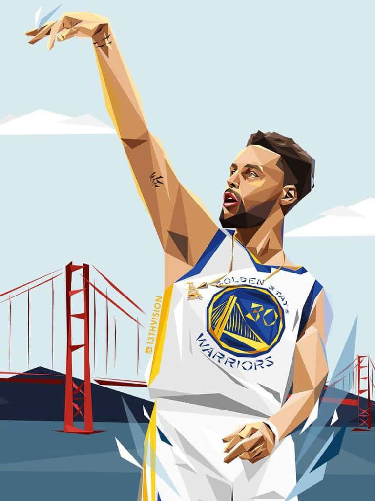 籃球運動員在金門大橋背景下投籃。