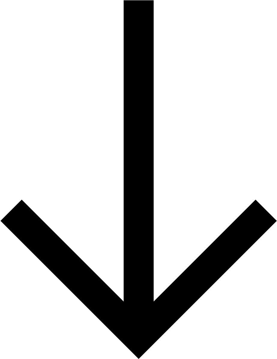 向下箭頭符號 壁紙 — 純黑色背景，沒有可見的元素或紋理。