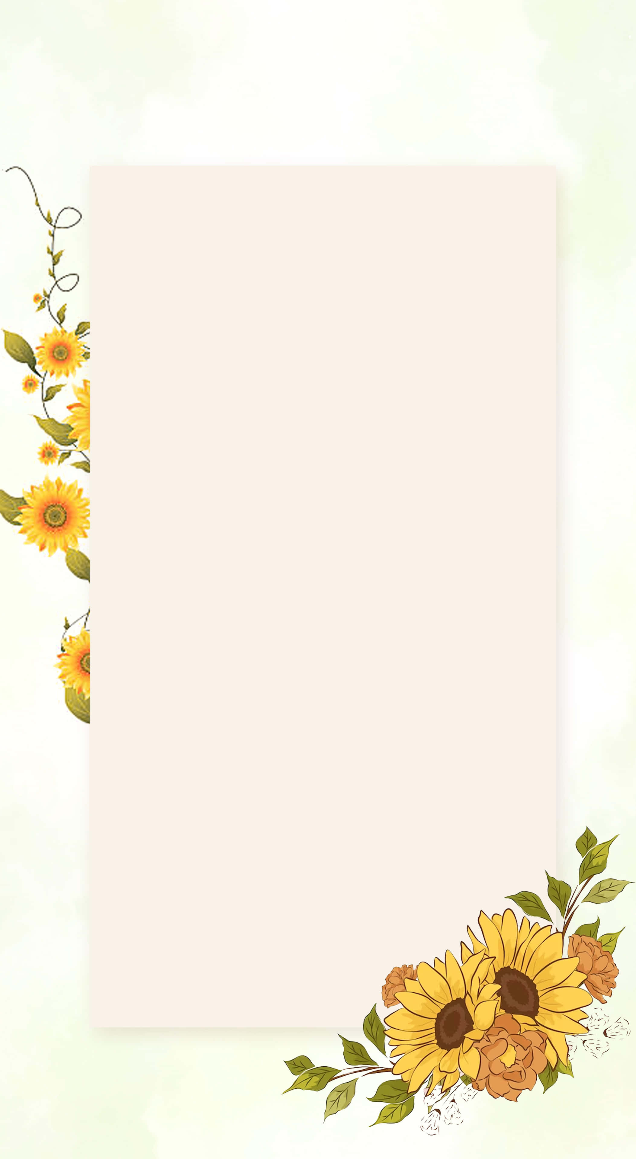 向日葵 2106 x 3840 背景 壁紙