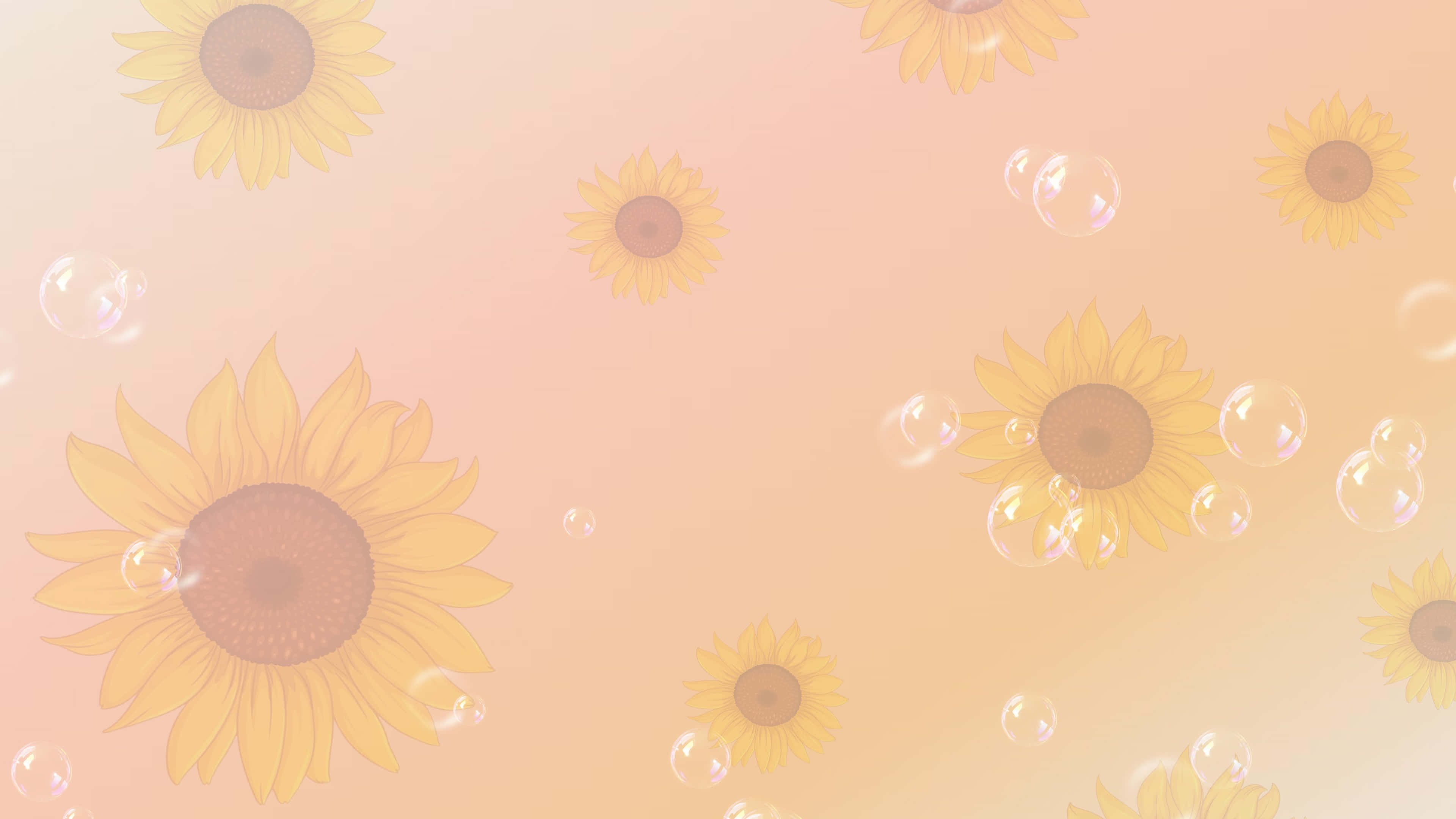 向日葵 3840 x 2160 背景 壁紙