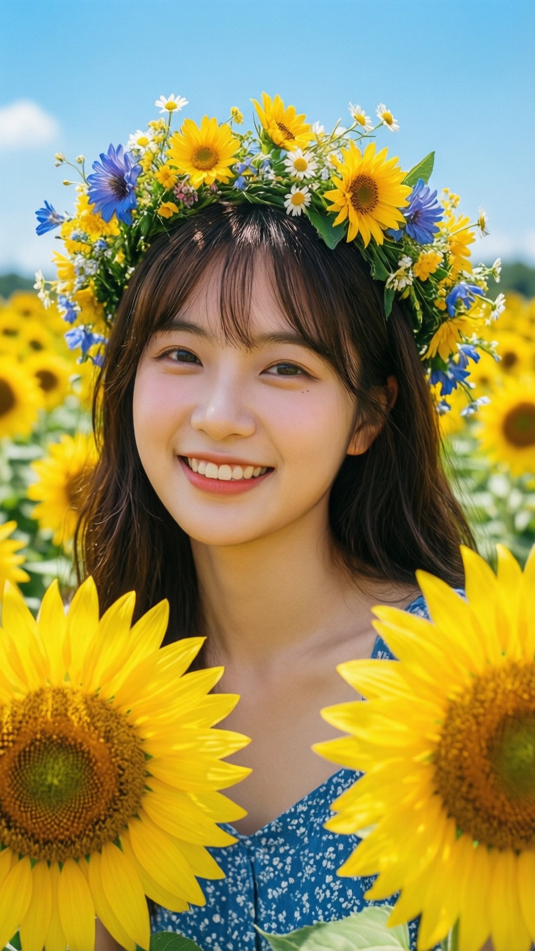 向日葵女孩 壁紙