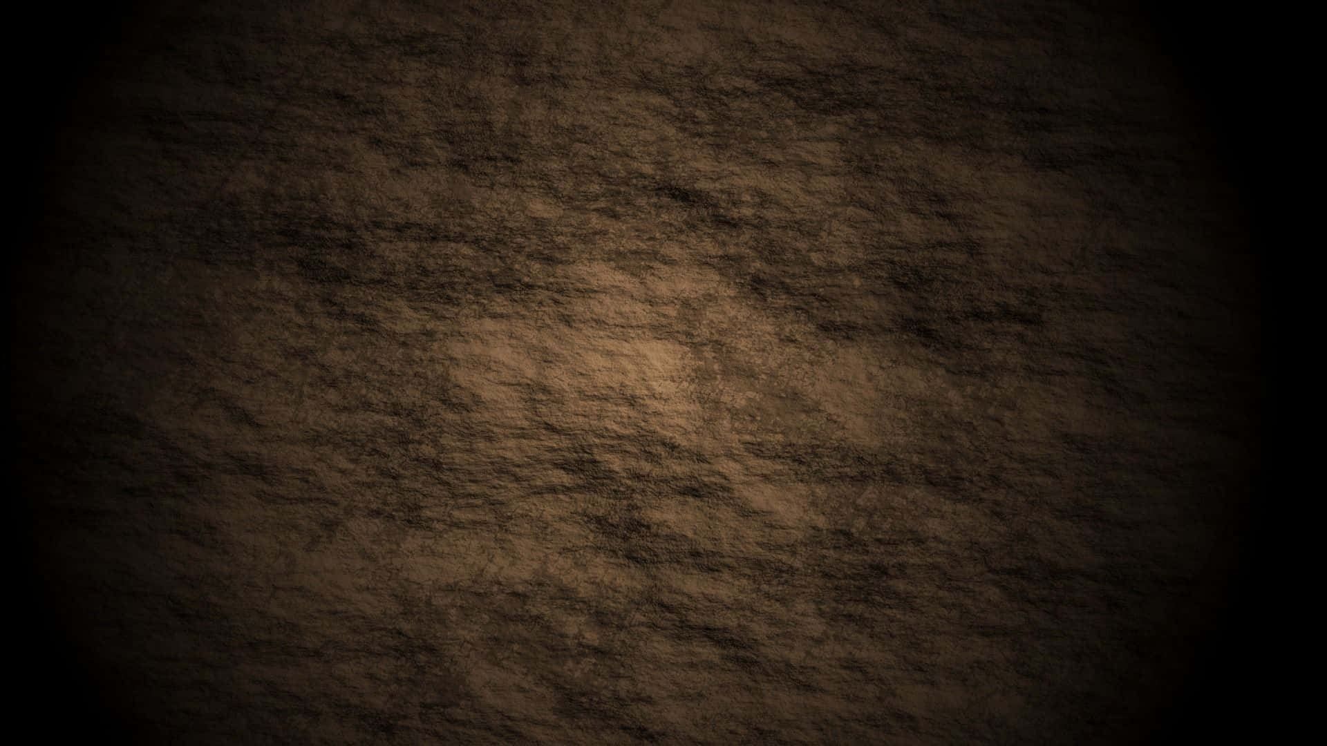 聚光燈照亮粗糙的棕色牆壁，逐漸消失在黑暗中。