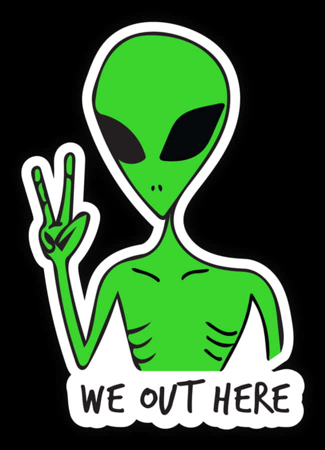 和平外星人姿勢圖案 壁紙