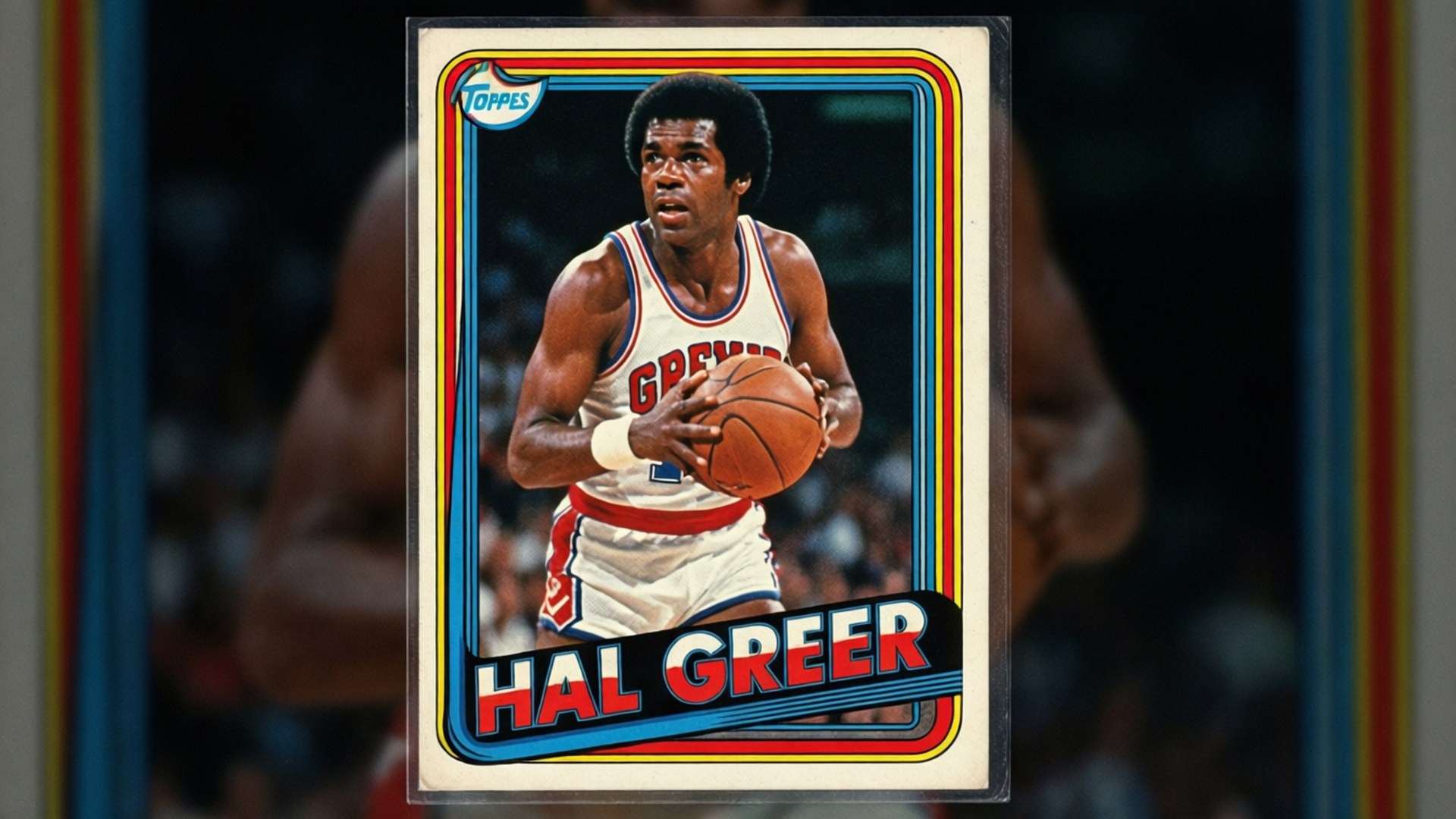 Hal Greer的復古1980年代Topps籃球交易卡。