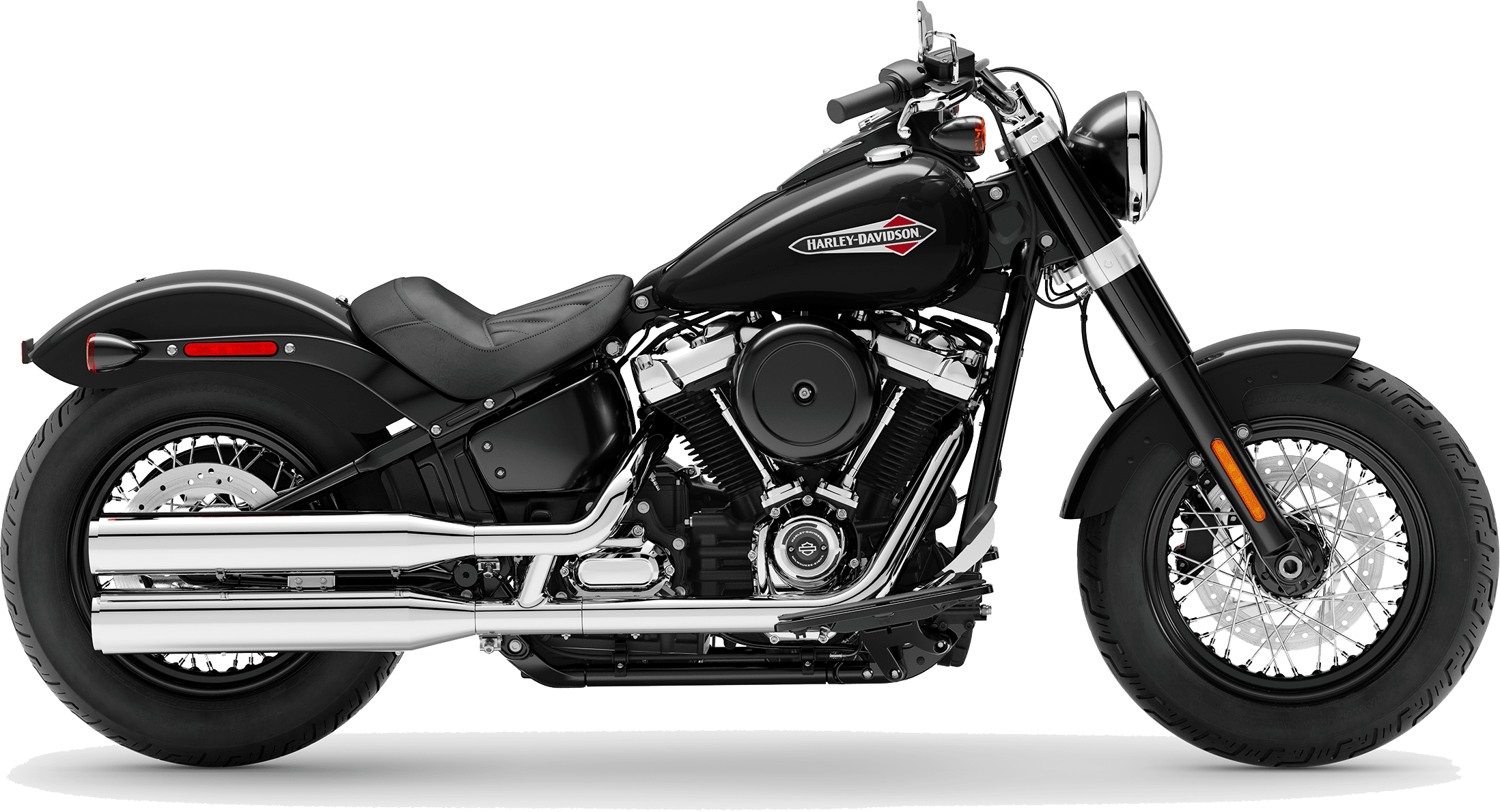 哈雷戴維森經典摩托車 壁紙 — 一架時尚黑色Harley-Davidson電單車，帶有鍍鉻裝飾和極簡設計，立於純綠色背景前。