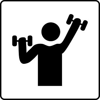 啞鈴運動圖標