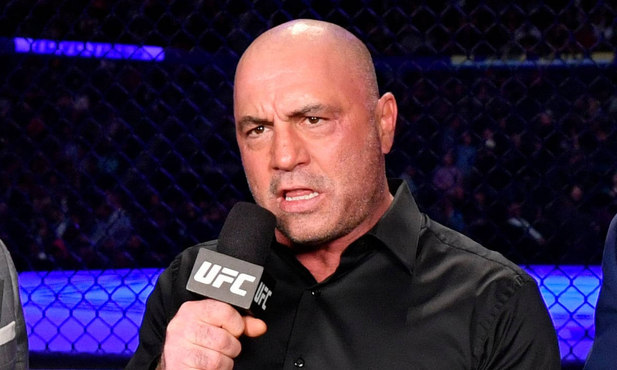 UFC評論員在八角籠內對著麥克風說話