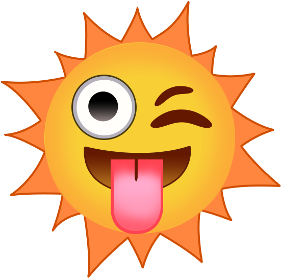 單眼太陽表情符號夏日氛圍 壁紙