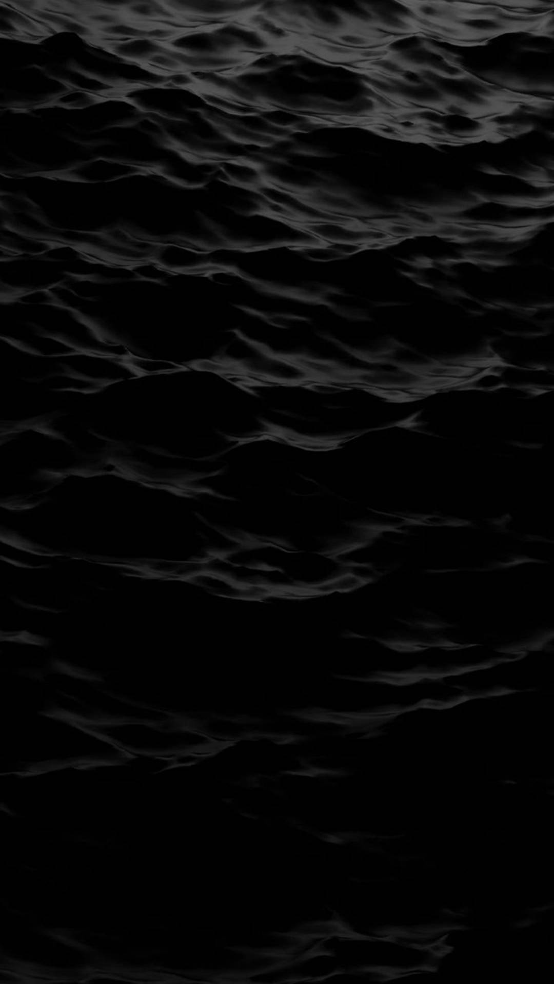 simple dark aesthetic 桌布 壁紙 — 單色調的深色紋理水波，帶有微妙的高光，營造出陰鬱的抽象表面。