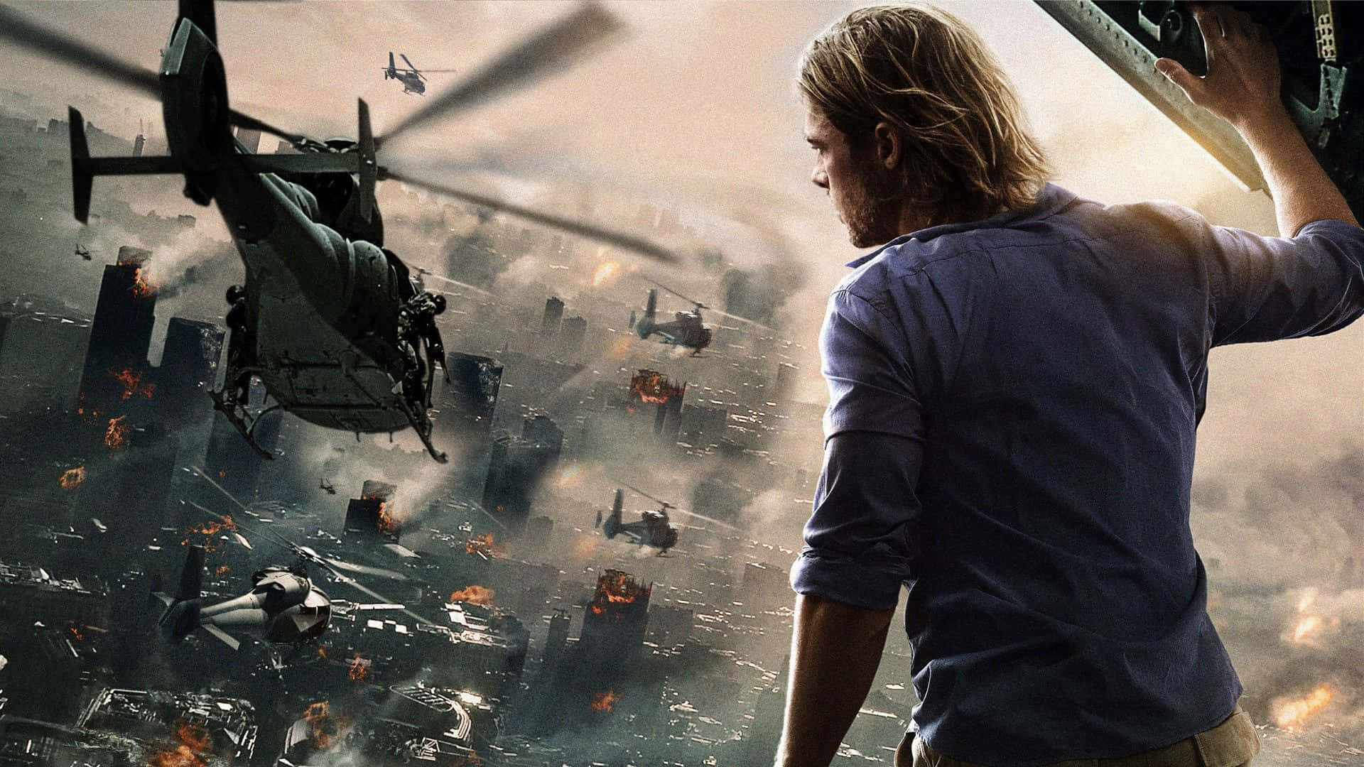喺《World War Z》入面喺喪屍末日中求生 壁紙