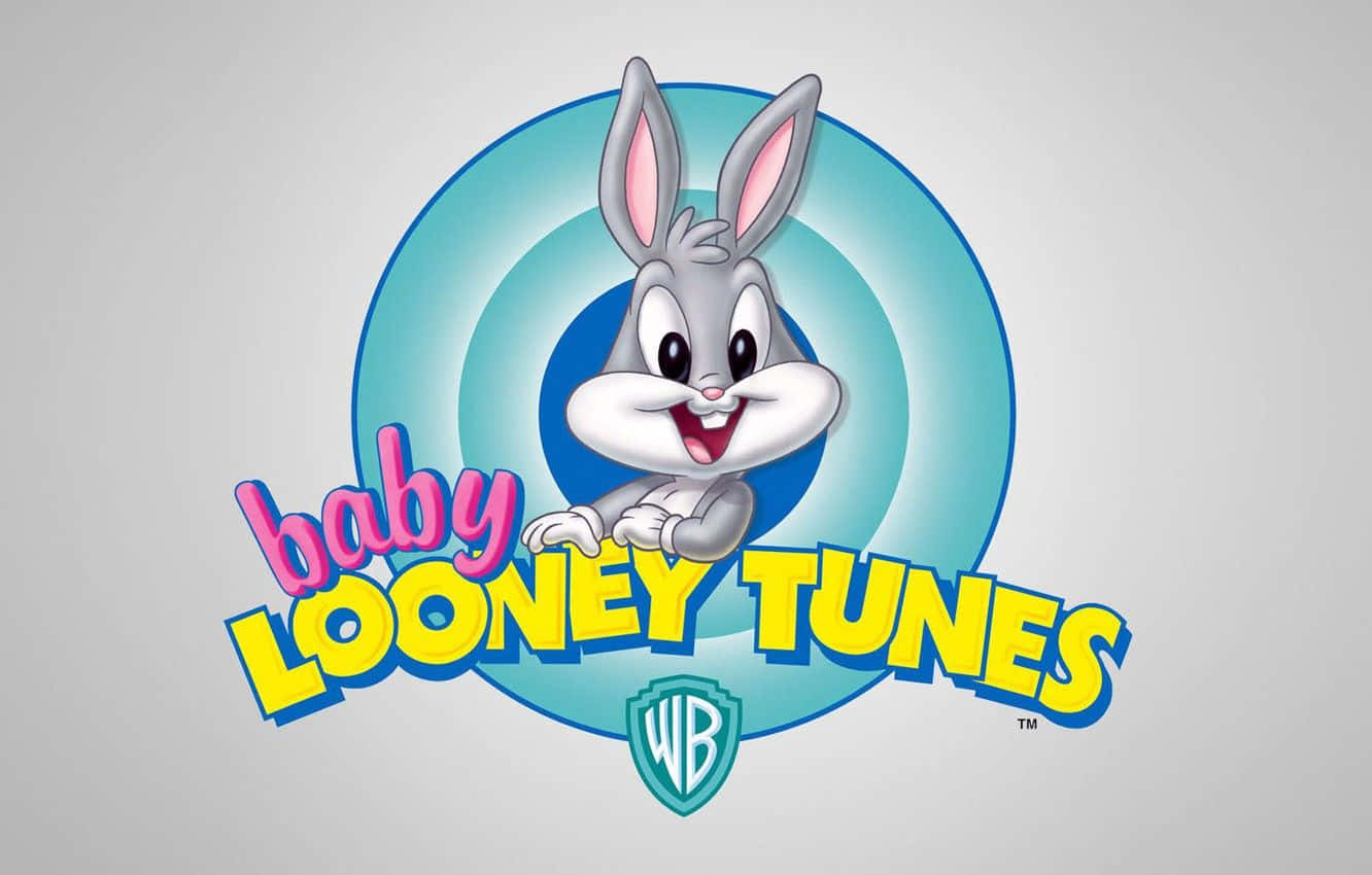 BB Bugs Bunny 卡通標誌，配有彩色文字同 Warner Bros 盾牌。
