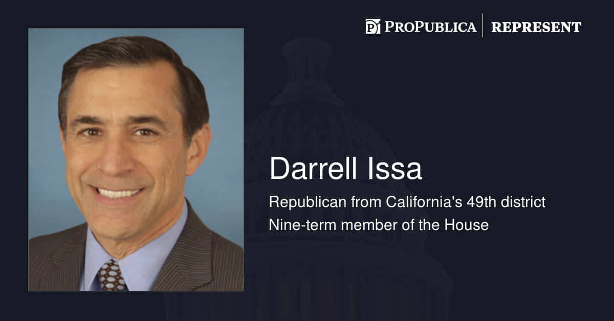 Darrell Issa 共和黨 加州第49選區 九屆眾議員 肖像