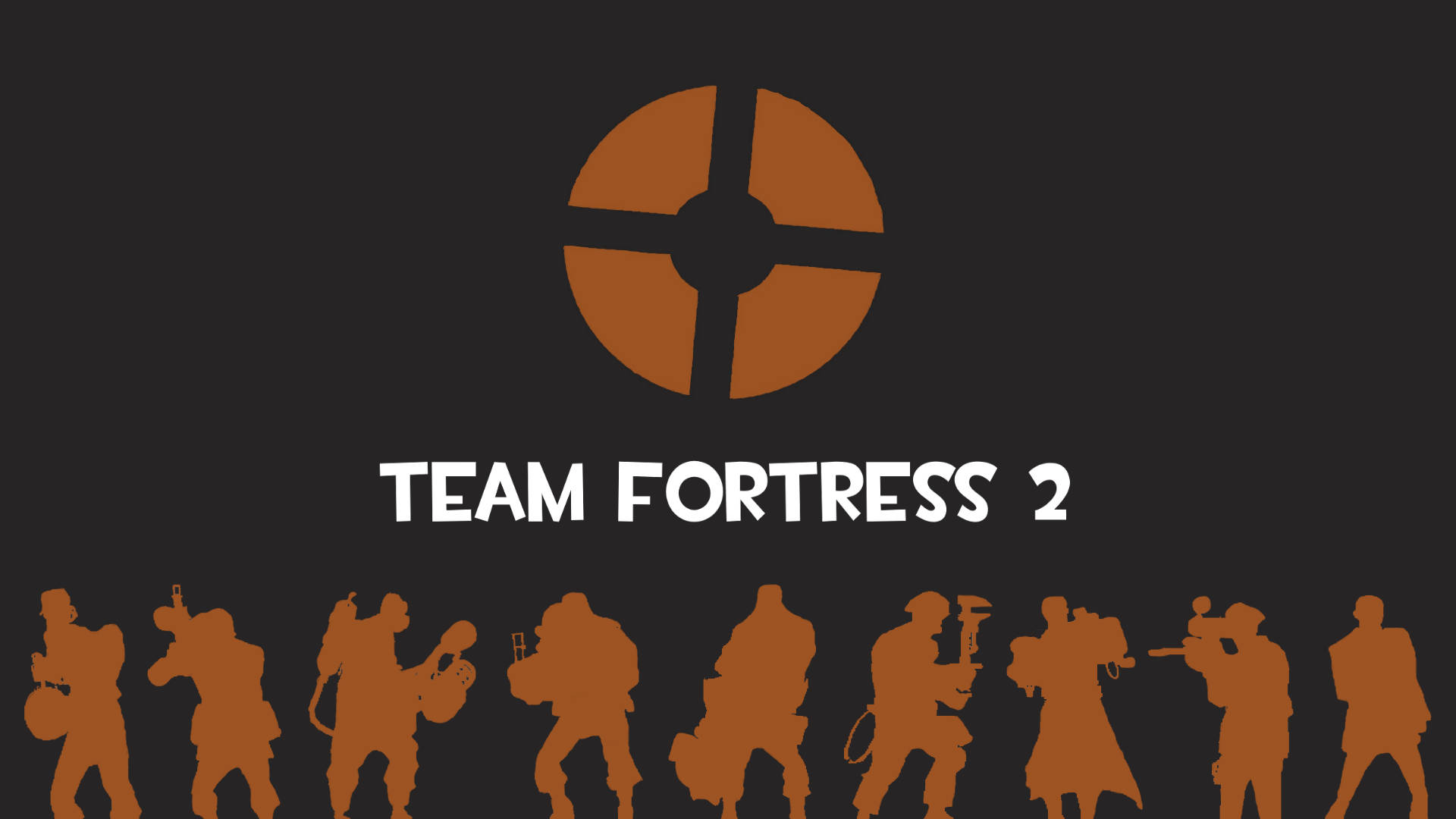 Team Fortress 2 標誌，下方有橙色角色剪影。