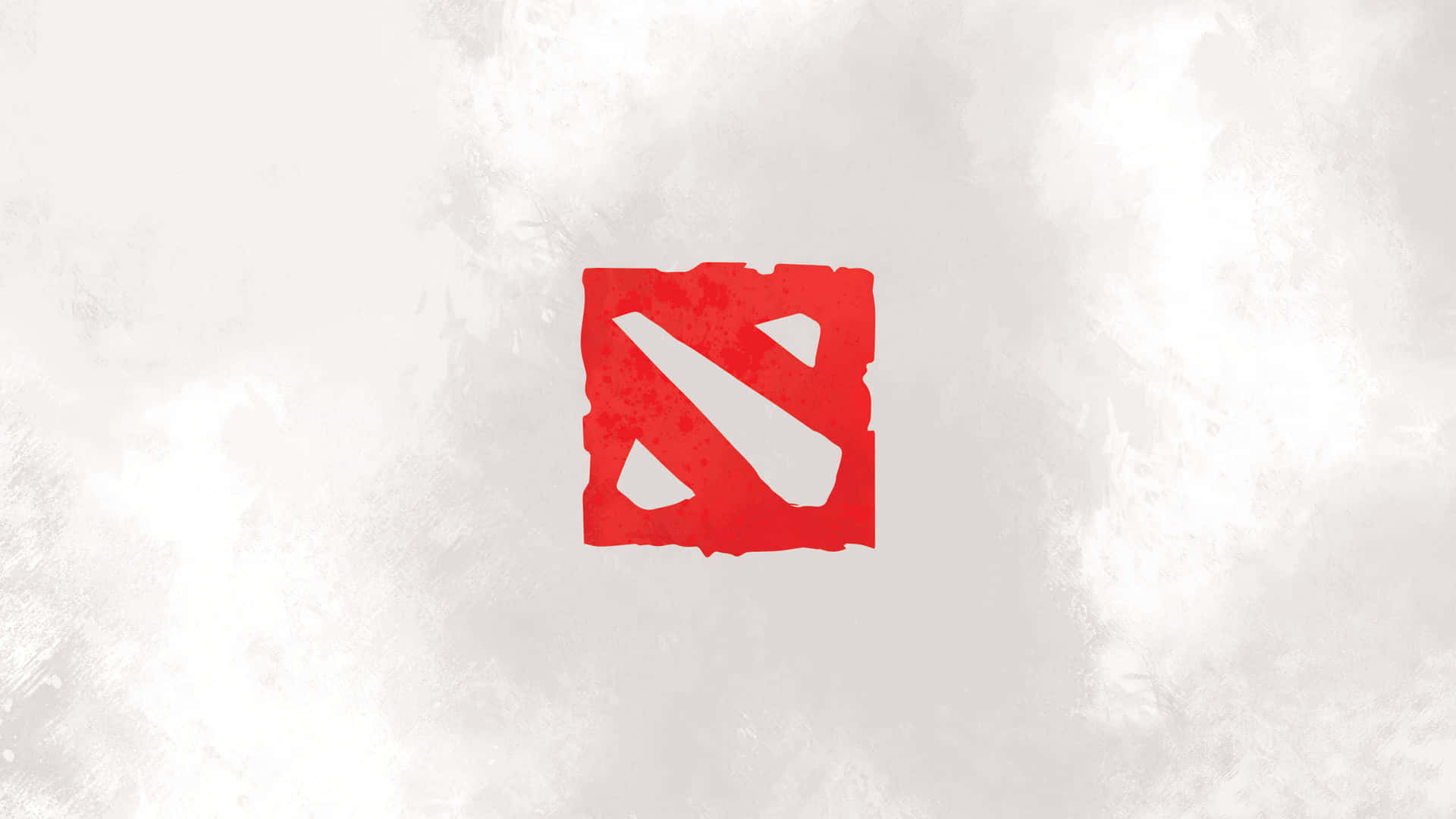 紅色 Dota 2 標誌在紋理灰色背景上