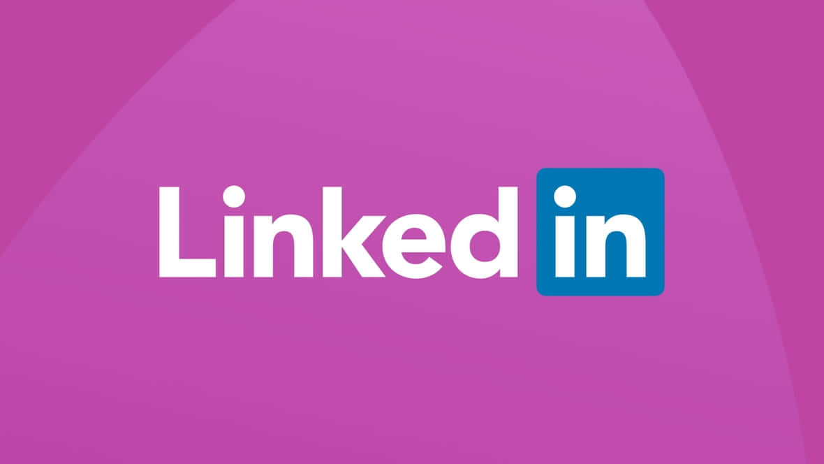 紫色漸變背景上的LinkedIn標誌