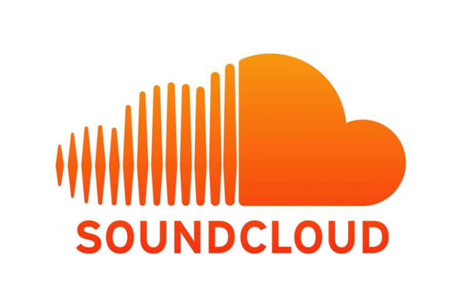 帶有橙色雲朵和聲波設計的 SoundCloud 標誌。