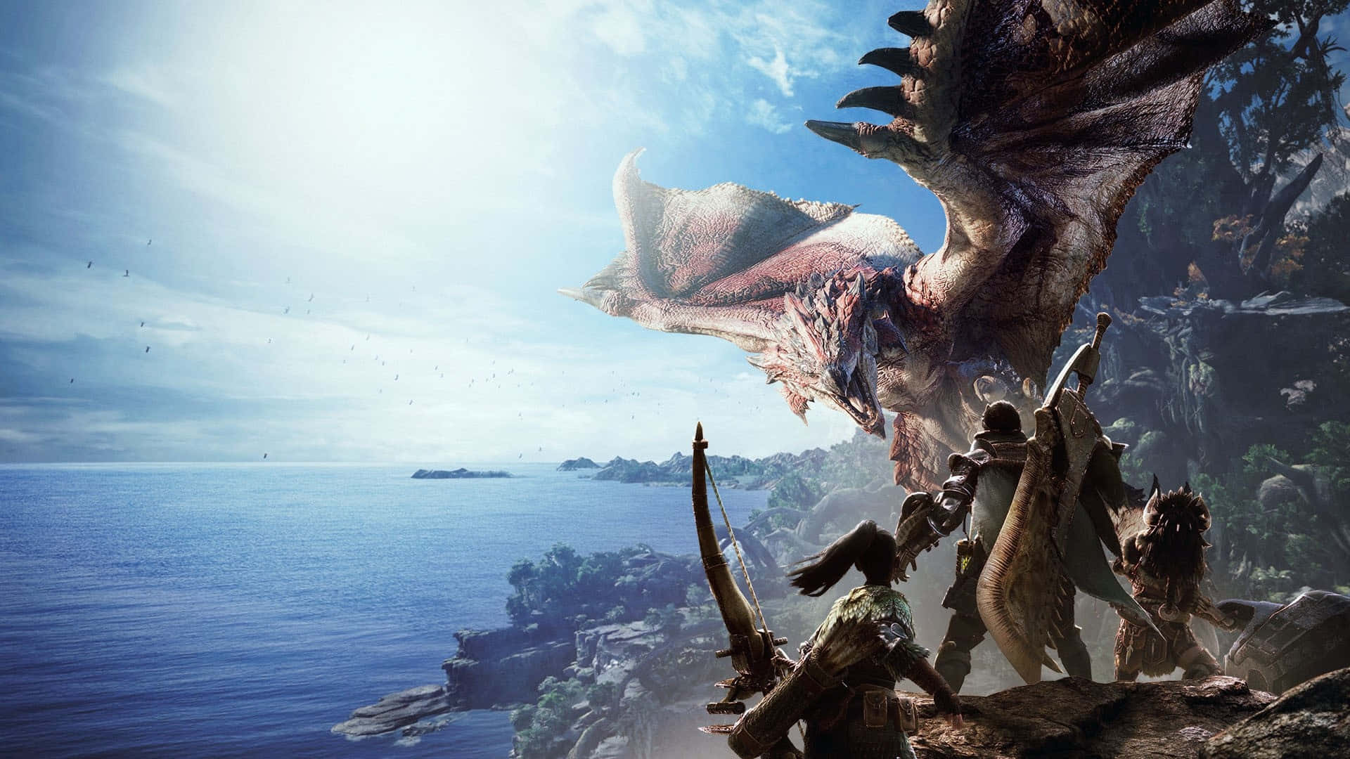 在《魔物獵人：世界》狩獵更強大的巨獸 壁紙