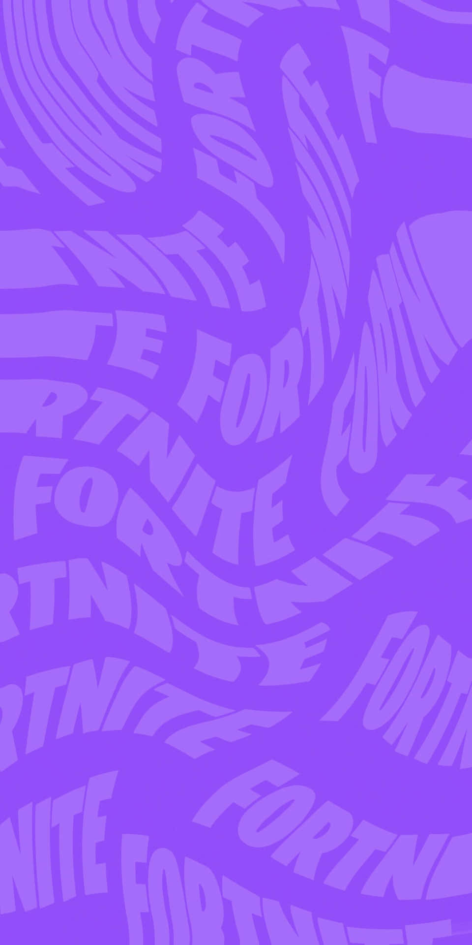帶有旋轉Fortnite文字圖案的紫色牆紙。