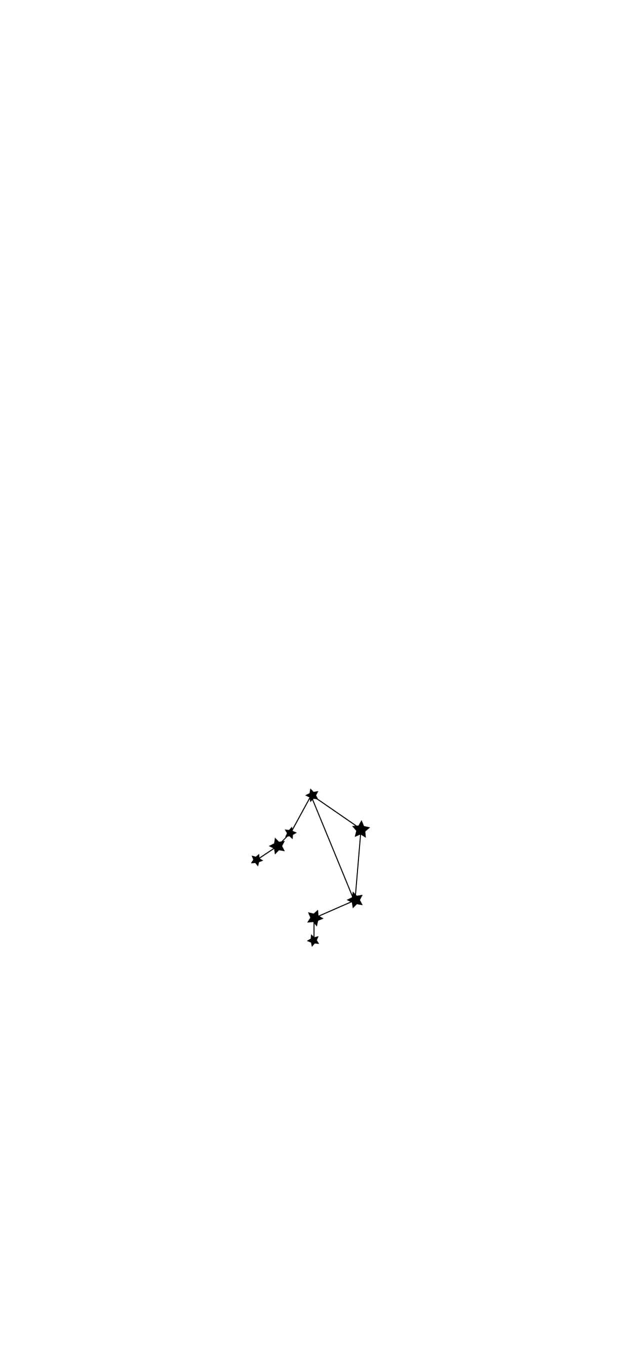 libra 桌布 壁紙 — 在純白色背景上，水瓶座的極簡黑色線條畫。
