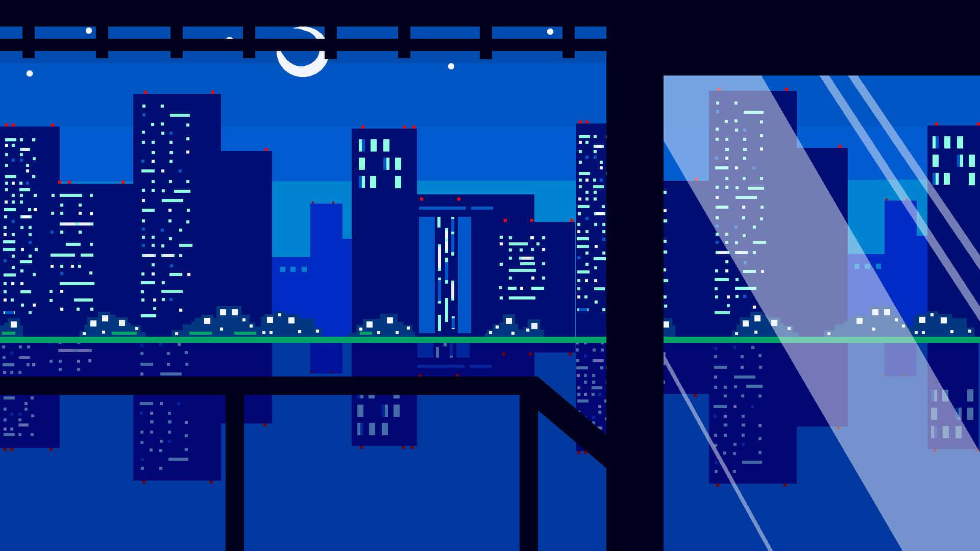 城市景觀與水景 壁紙