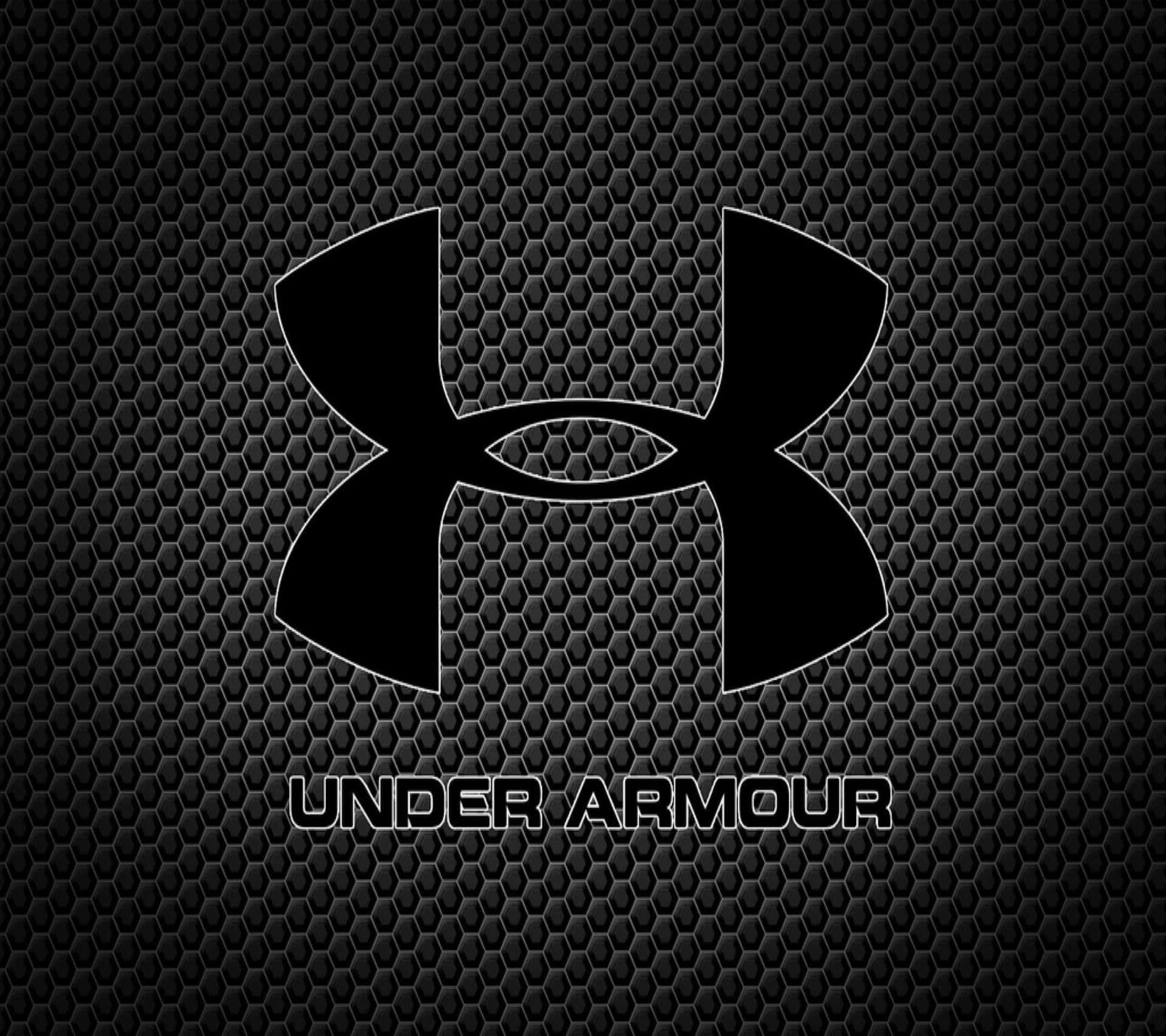 六角網格背景上的 Under Armour 標誌