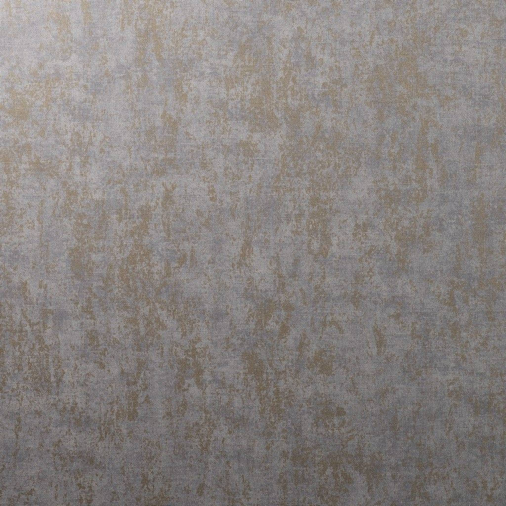 灰色和金色紋理牆紙，帶有微妙仿舊圖案。