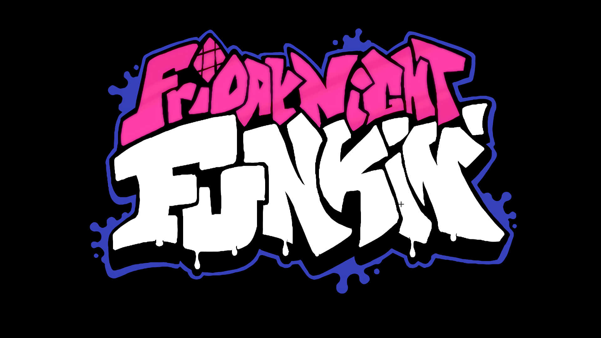 塗鴉風格標誌，寫有「fucking funk」字樣 壁紙