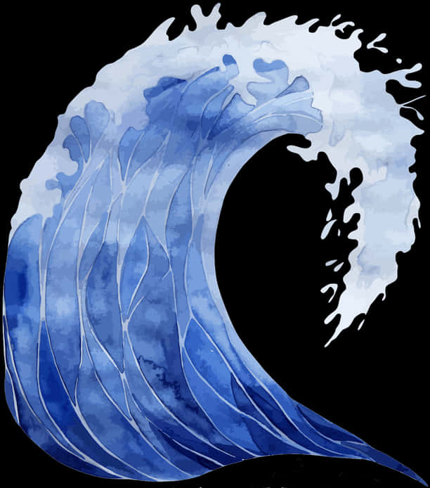 壯麗藍色海洋波浪