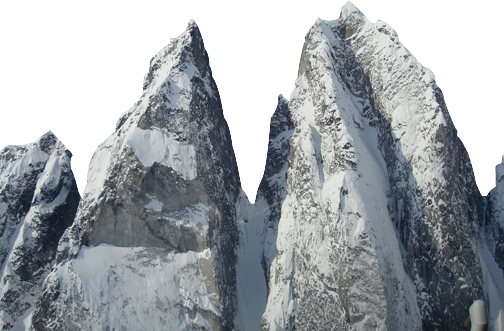 壯麗雪峰 壁紙