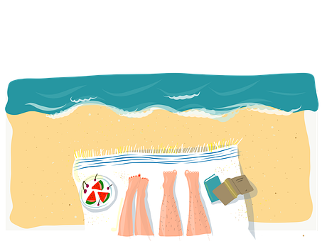 夏日沙灘必備 壁紙