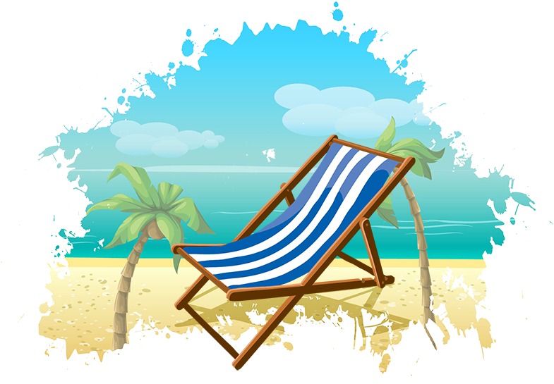 夏日海灘度假風情 壁紙