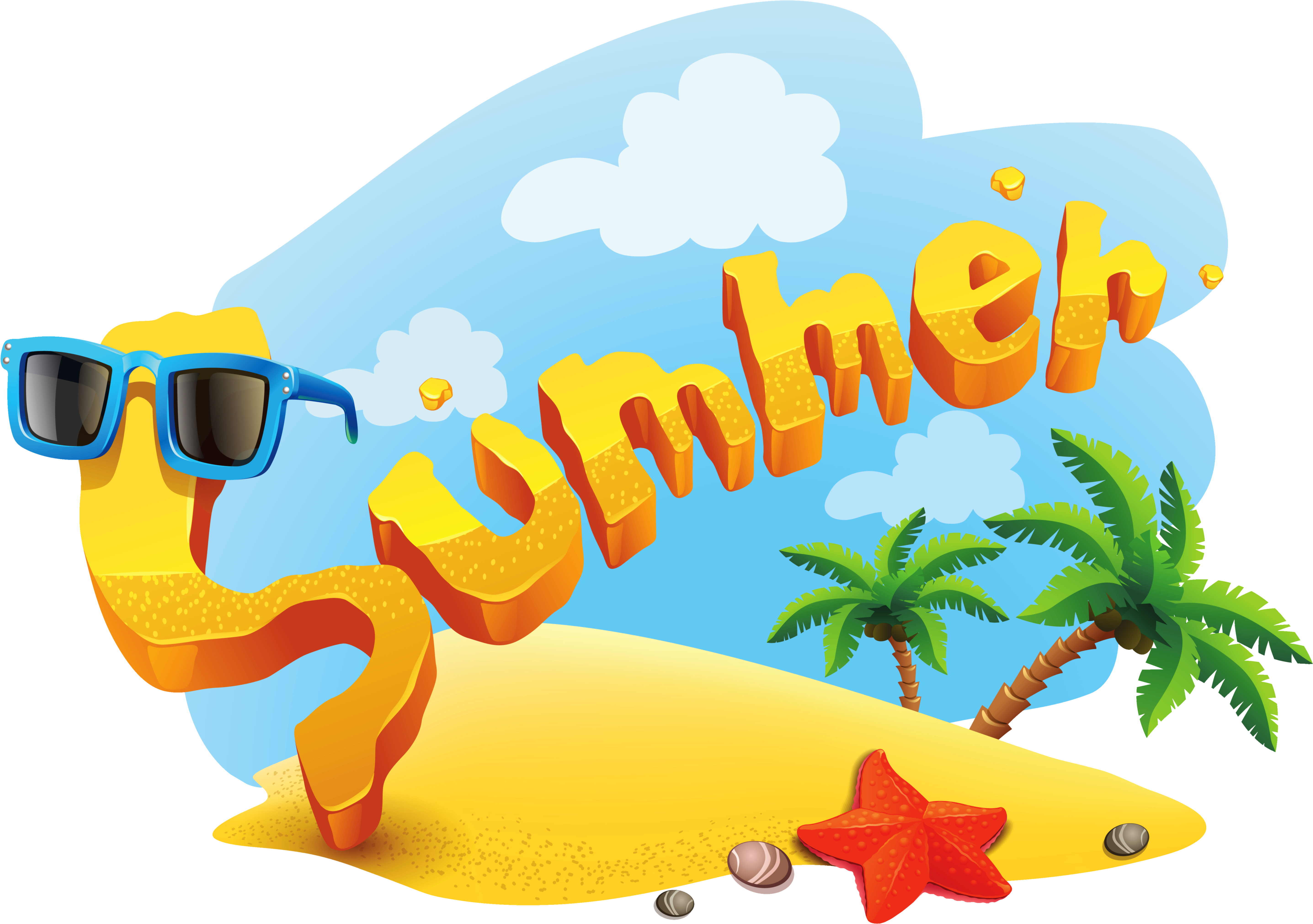 夏日風情圖案 壁紙
