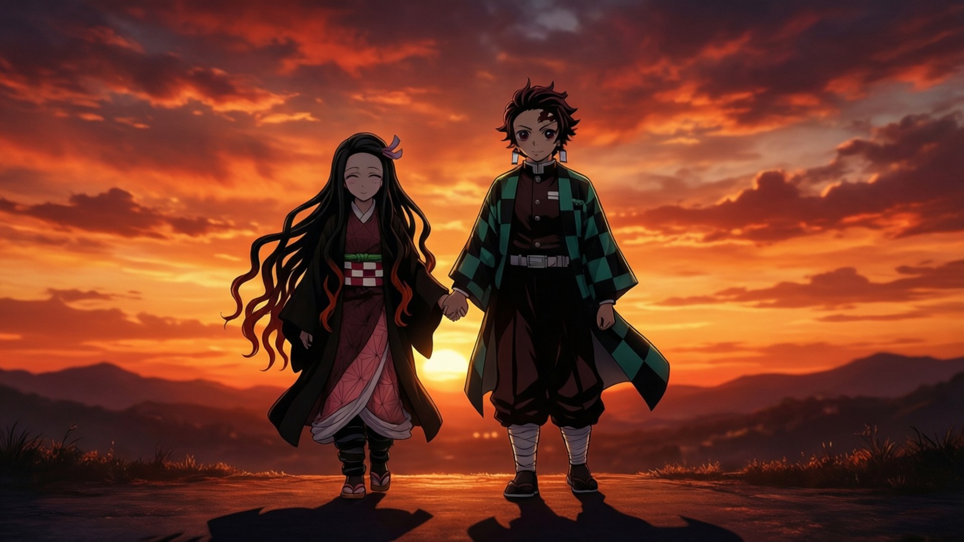 夕陽之約 壁紙