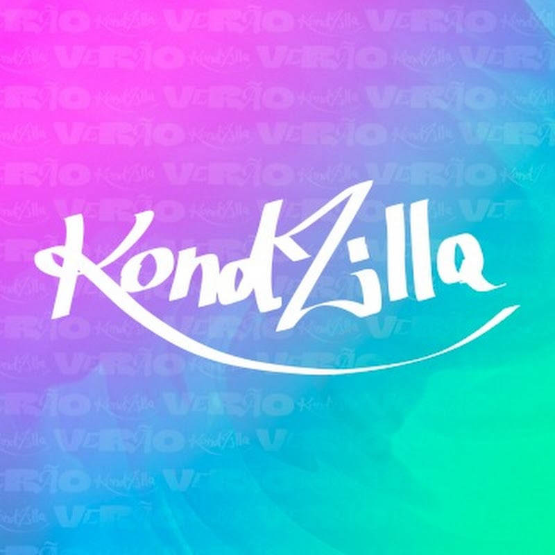 KondZilla 標誌在色彩繽紛的漸變背景上，帶有水印圖案。
