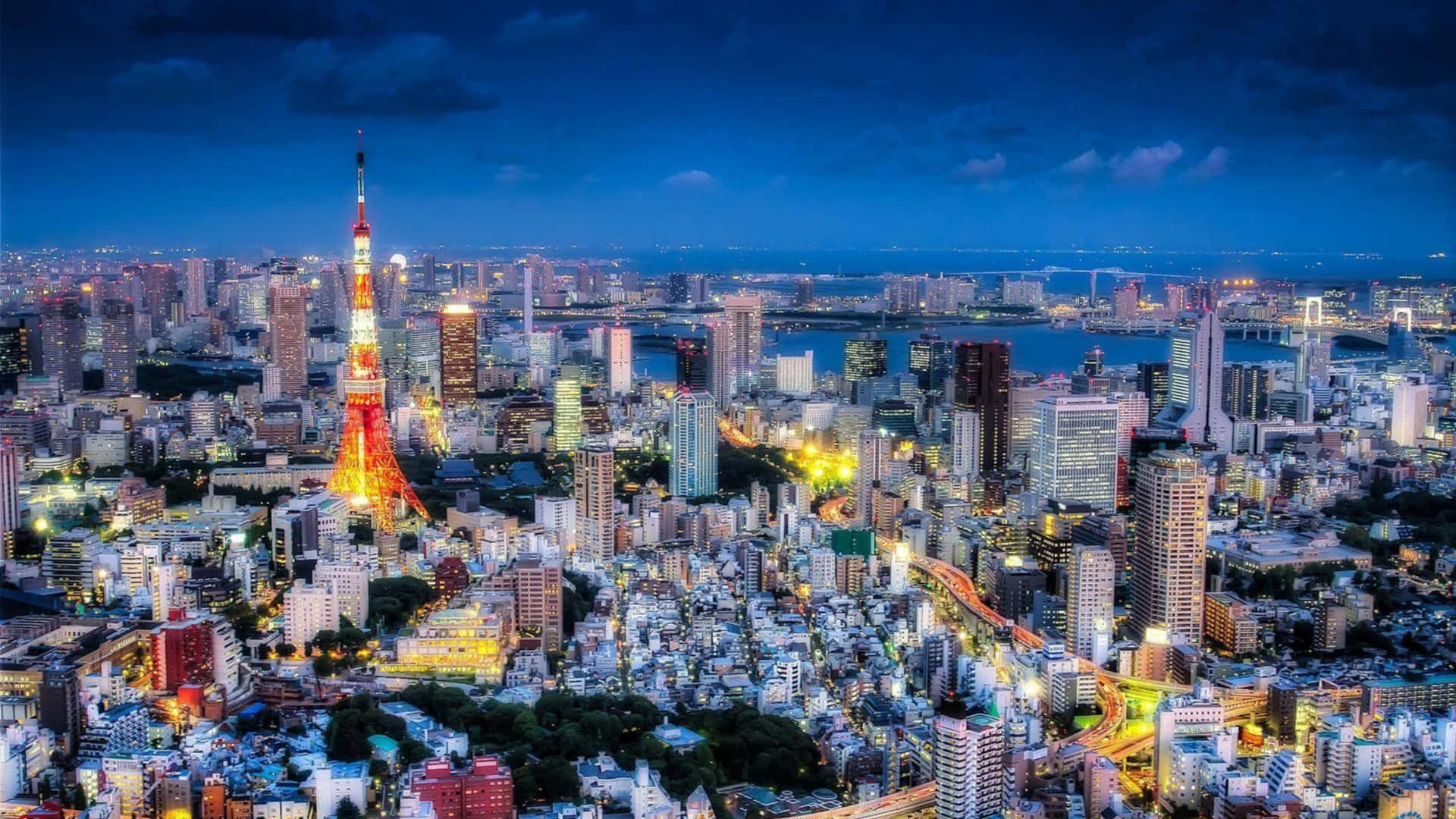 4K動漫東京夜景
